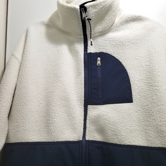 Tommy Hilfiger Women's Full Zip Cropped Teddy Fleece Jacket size M - Picture 11 of 13